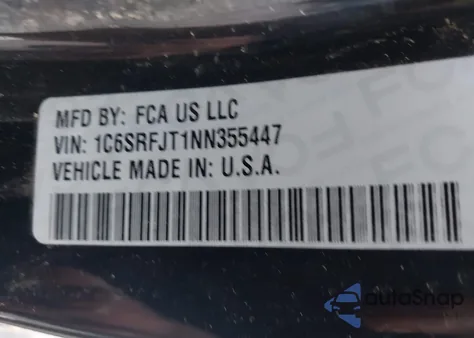 2022 Ram 1500 Laramie 4X4 5'7 Box from USA, damaged, VIN 1C6SRFJT1NN355447